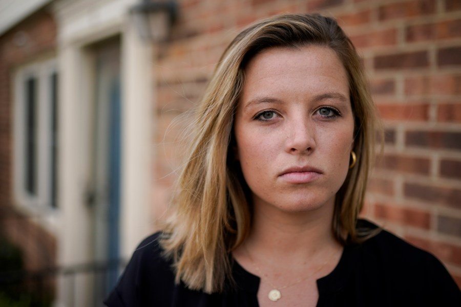 FILE - Shannon Keeler poses for a portrait in the United States, April 7, 2021. (AP Photo/Chris Carlson, File)