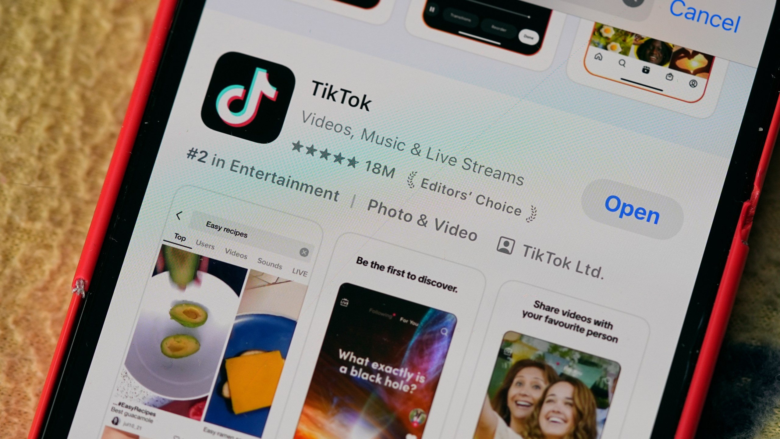 The logo for TikTok is displayed on a mobile phone, Friday, Jan. 17, 2025, in Denver. (AP Photo/David Zalubowski)