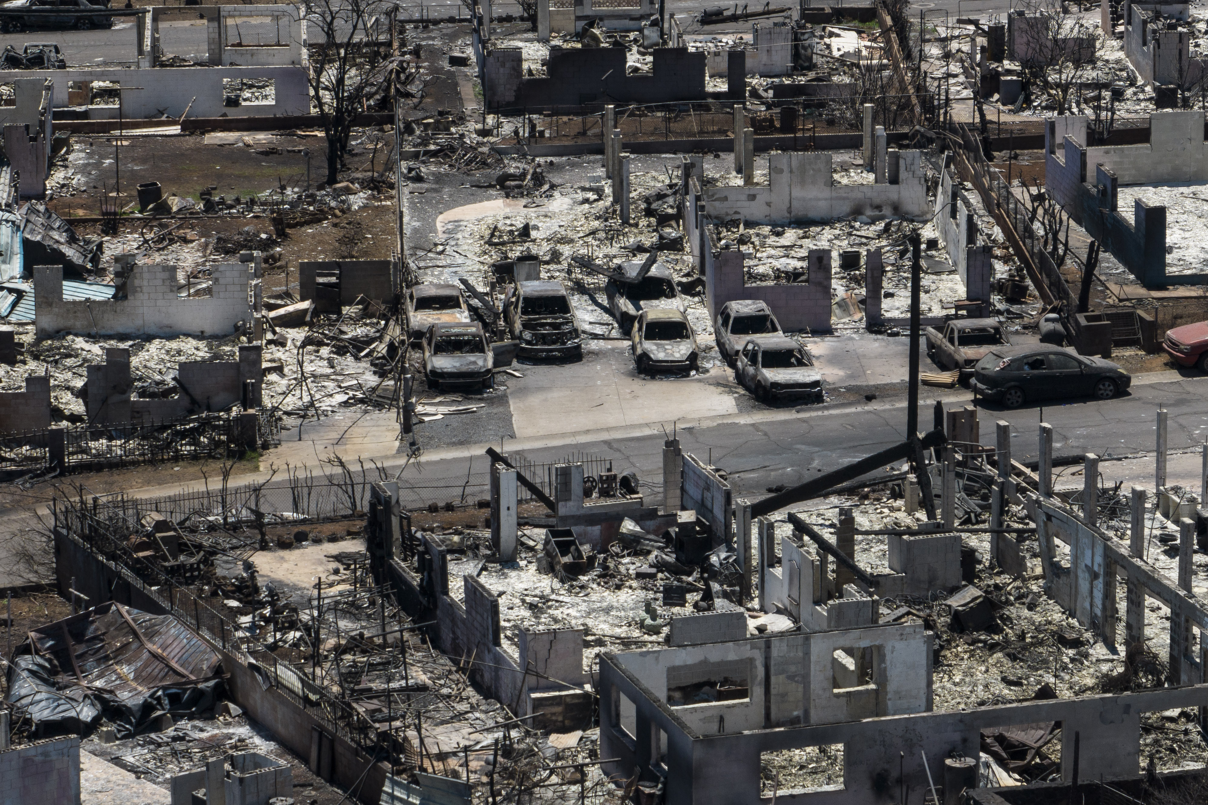 FILE - A general view shows the aftermath of a devastating wildfire in Lahaina, Hawaii, Aug. 22, 2023. (AP Photo/Jae C. Hong, File)