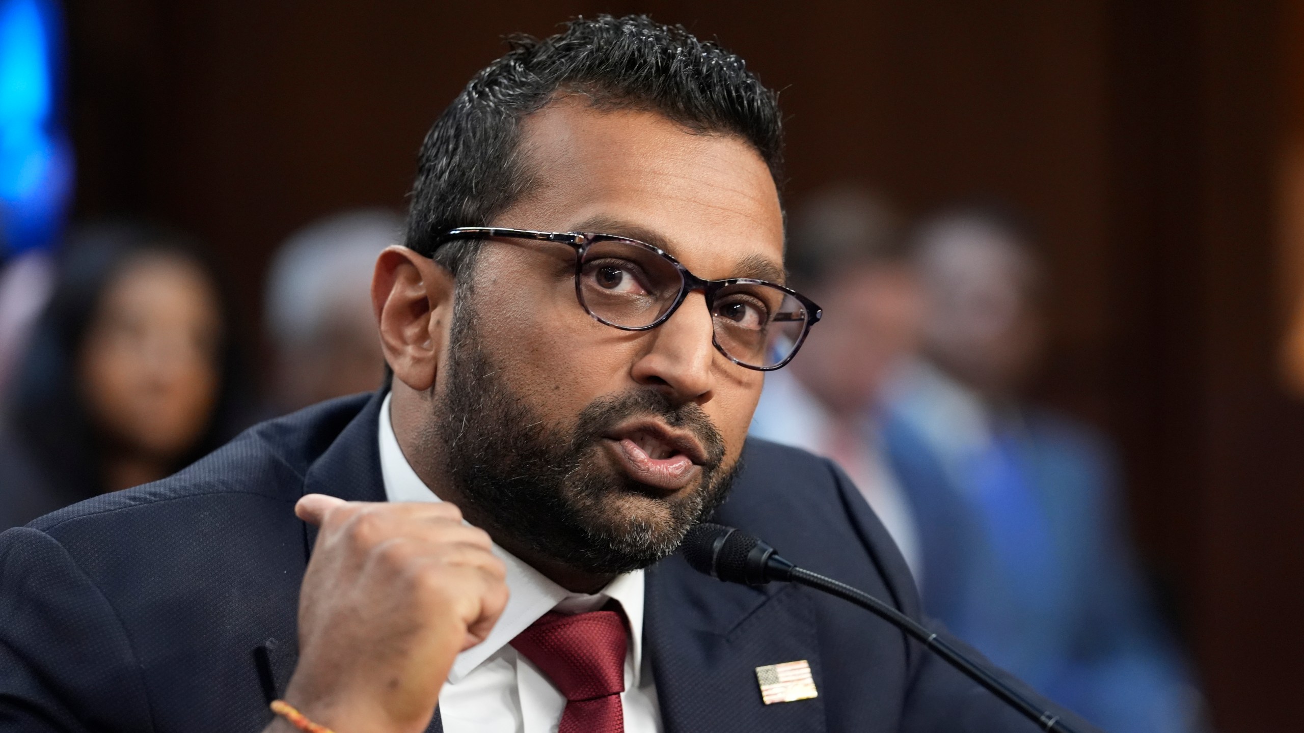 FILE - Kash Patel, President Donald Trump's choice to be director of the FBI, appears before the Senate Judiciary Committee for his confirmation hearing, at the Capitol in Washington, Jan. 30, 2025. (AP Photo/J. Scott Applewhite, File)