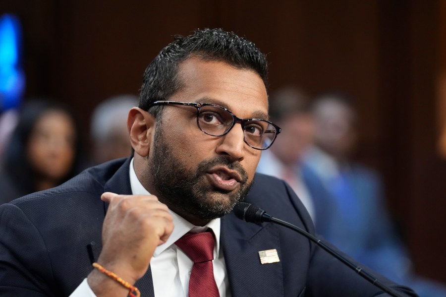 FILE - Kash Patel, President Donald Trump's choice to be director of the FBI, appears before the Senate Judiciary Committee for his confirmation hearing, at the Capitol in Washington, Jan. 30, 2025. (AP Photo/J. Scott Applewhite, File)