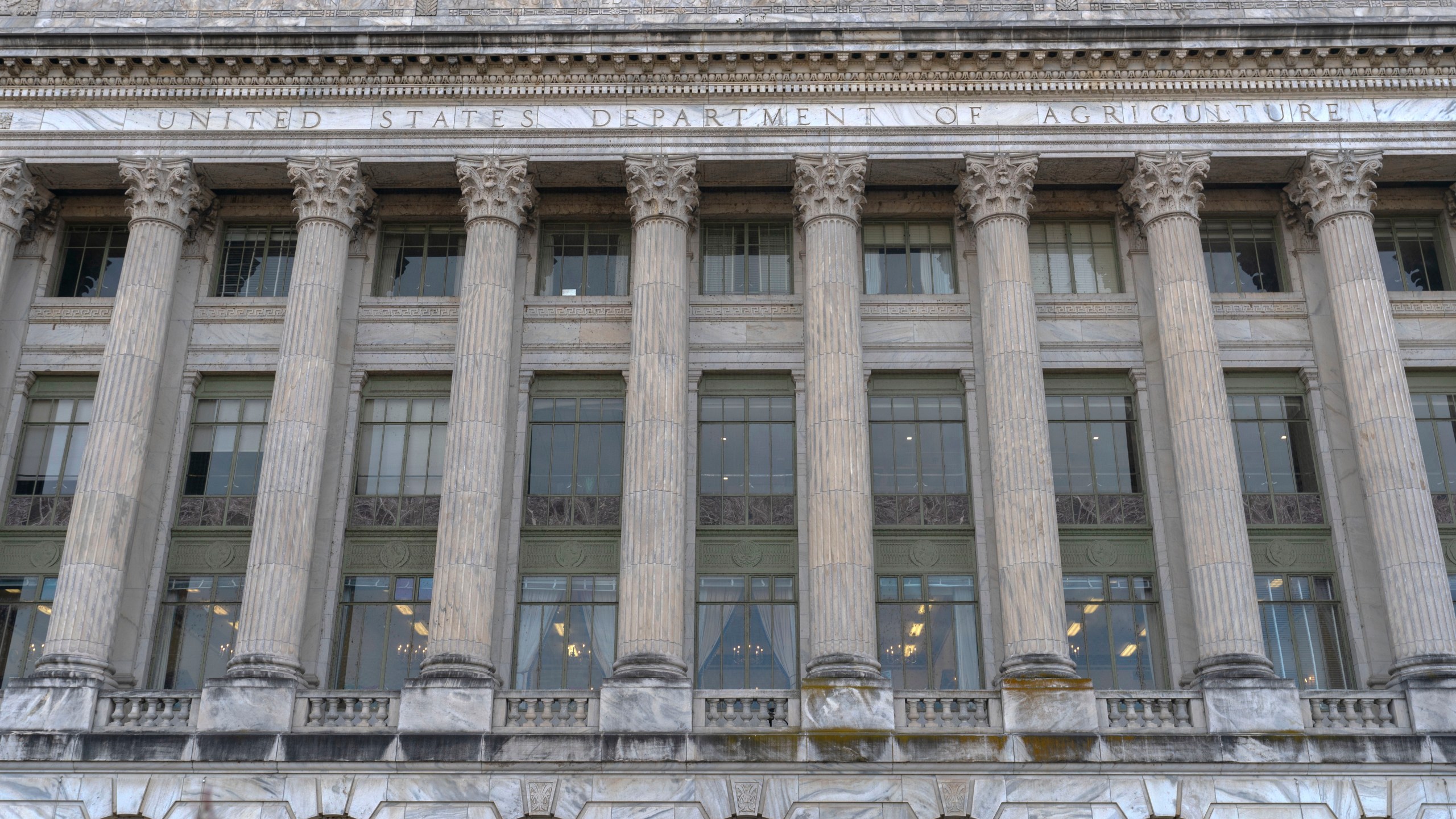 FILE - The U.S. Department of Agriculture building is seen in Washington, Saturday, Dec. 7, 2024. (AP Photo/Jose Luis Magana, File)