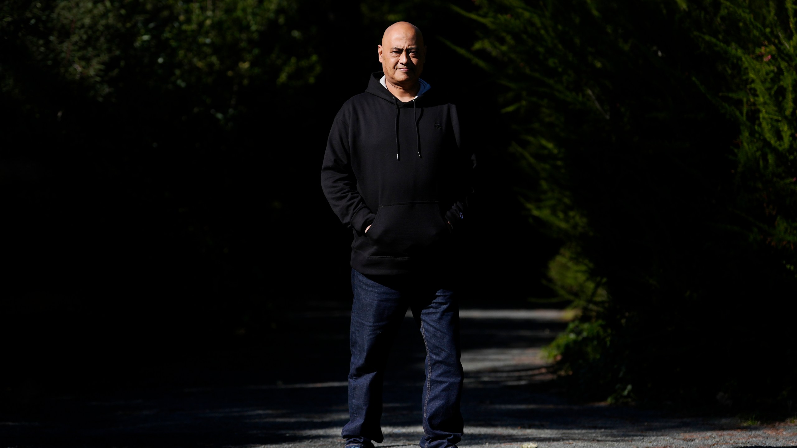 Paul Mack poses for a portrait in Redwood City, Calif., Monday, Feb. 10, 2025. (AP Photo/Jeff Chiu)