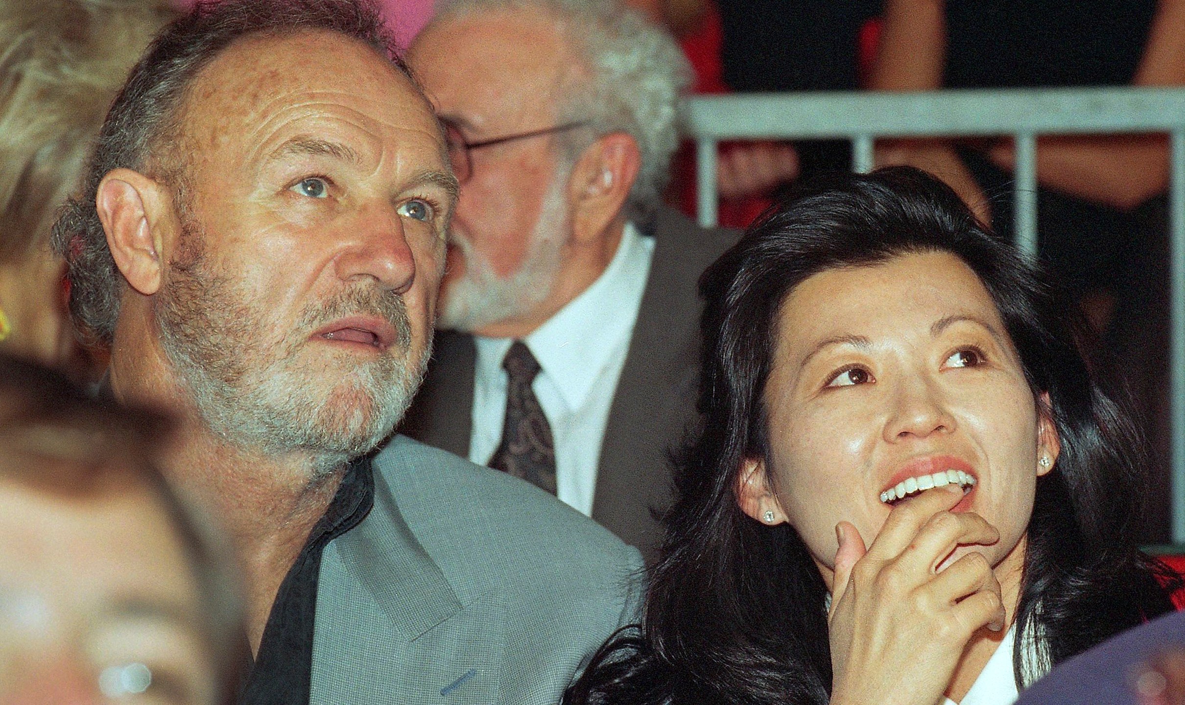 FILE - Actor Gene Hackman with wife Betsy Arakawa in June 1993. (AP Photo, File)