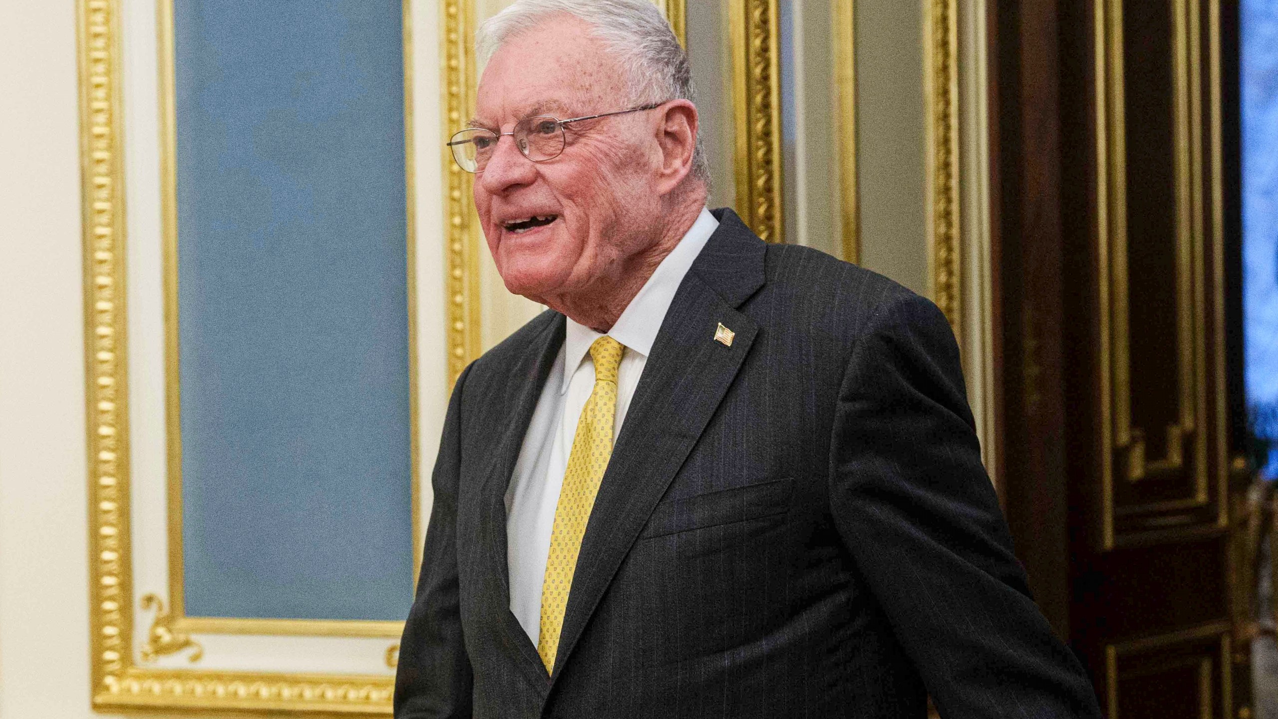 FILE - Keith Kellogg, the U.S. Special Envoy for Ukraine and Russia, enters the hall for a meeting with Ukraine's President Volodymyr Zelenskyy in Kyiv, Ukraine, Feb. 20, 2025. (AP Photo/Evgeniy Maloletka, File)