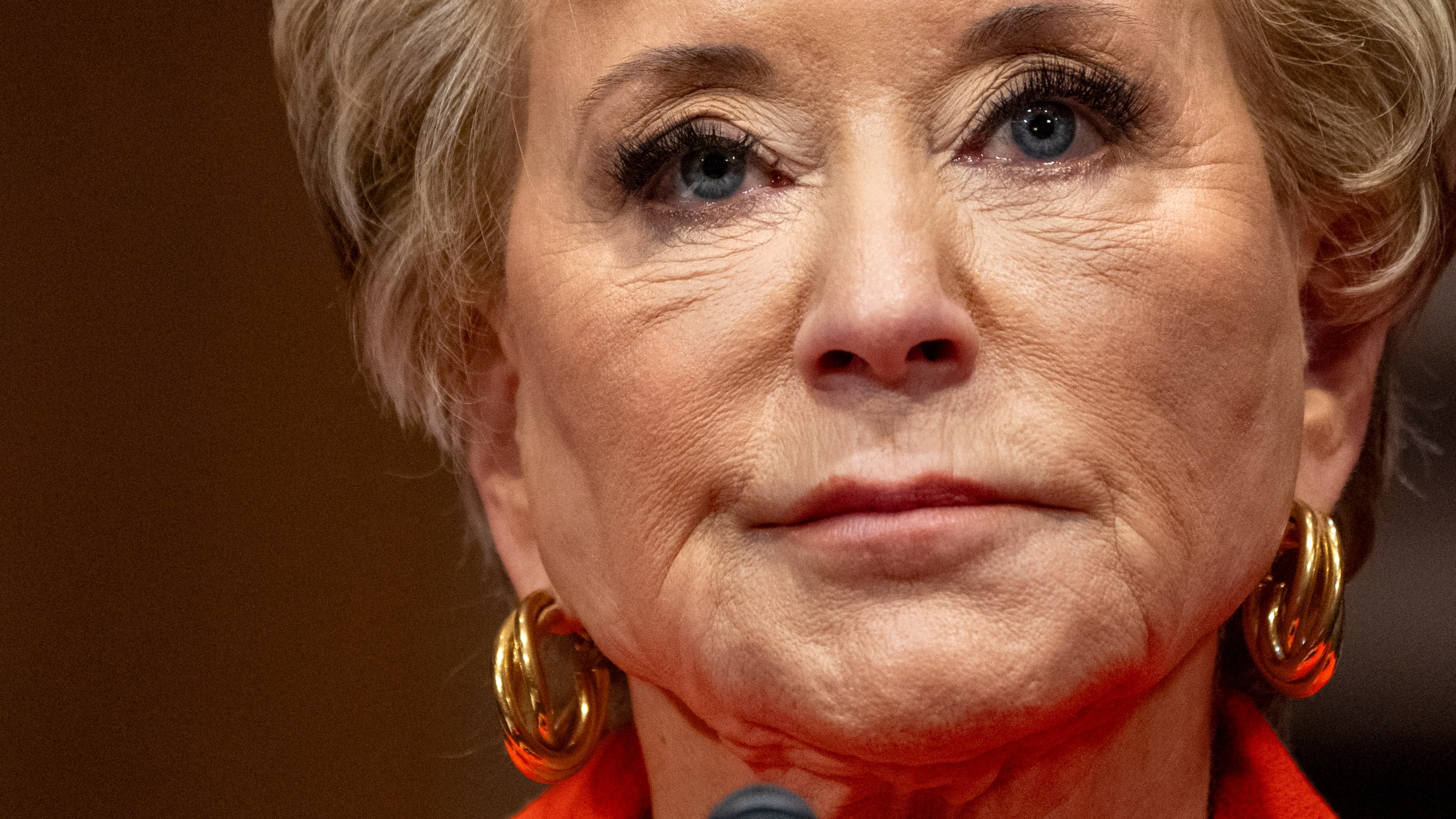 Linda McMahon, President Donald Trump's nominee for Secretary of Education, attends a hearing of the Health, Education, and Labor Committee on her nomination, Thursday, Feb. 13, 2025, in Washington. (AP Photo/Jacquelyn Martin)