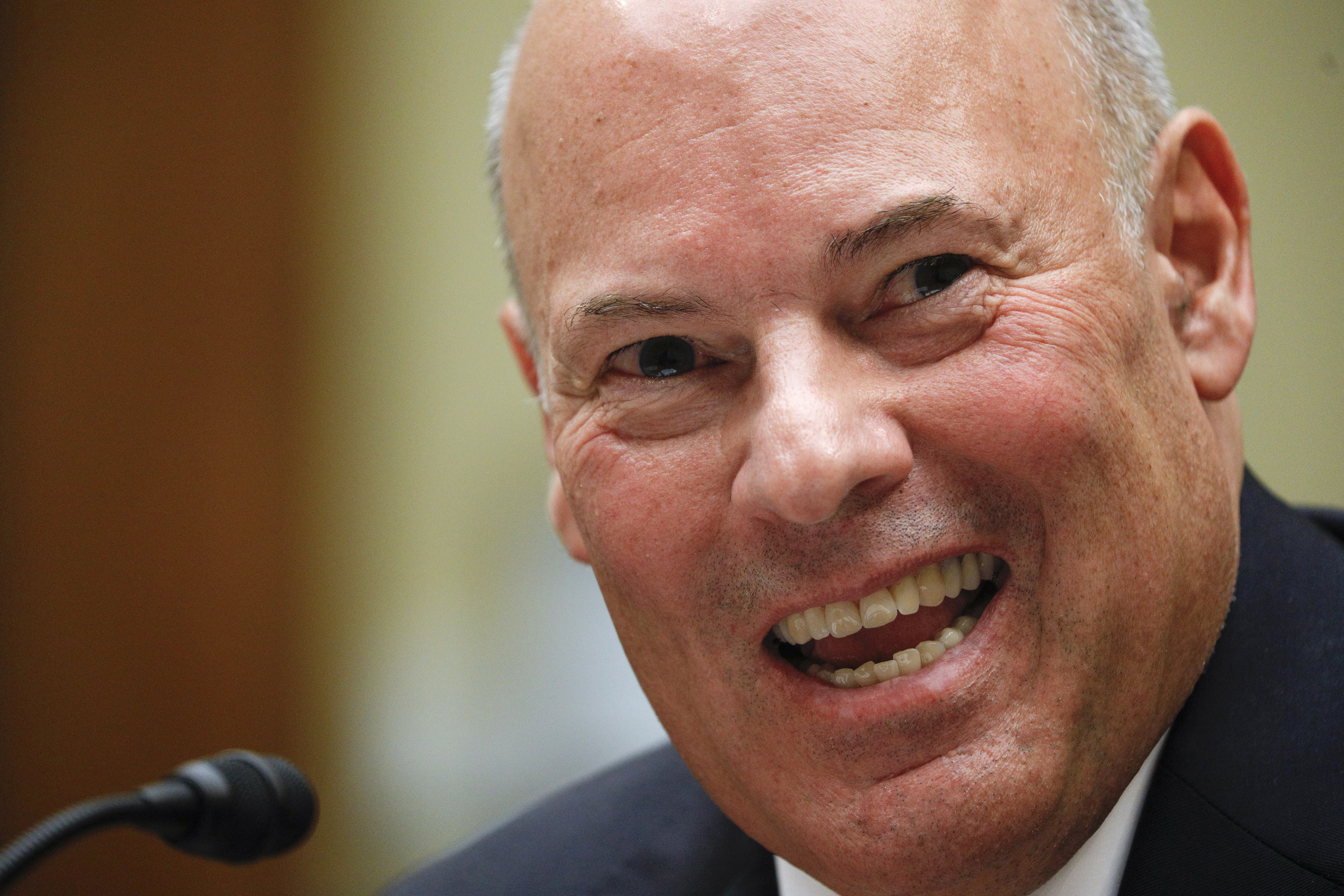 FILE - Postmaster General Louis DeJoy testifies before a House Oversight and Reform Committee hearing on the Postal Service on Capitol Hill, Monday, Aug. 24, 2020, in Washington. (Tom Brenner/Pool via AP,File)