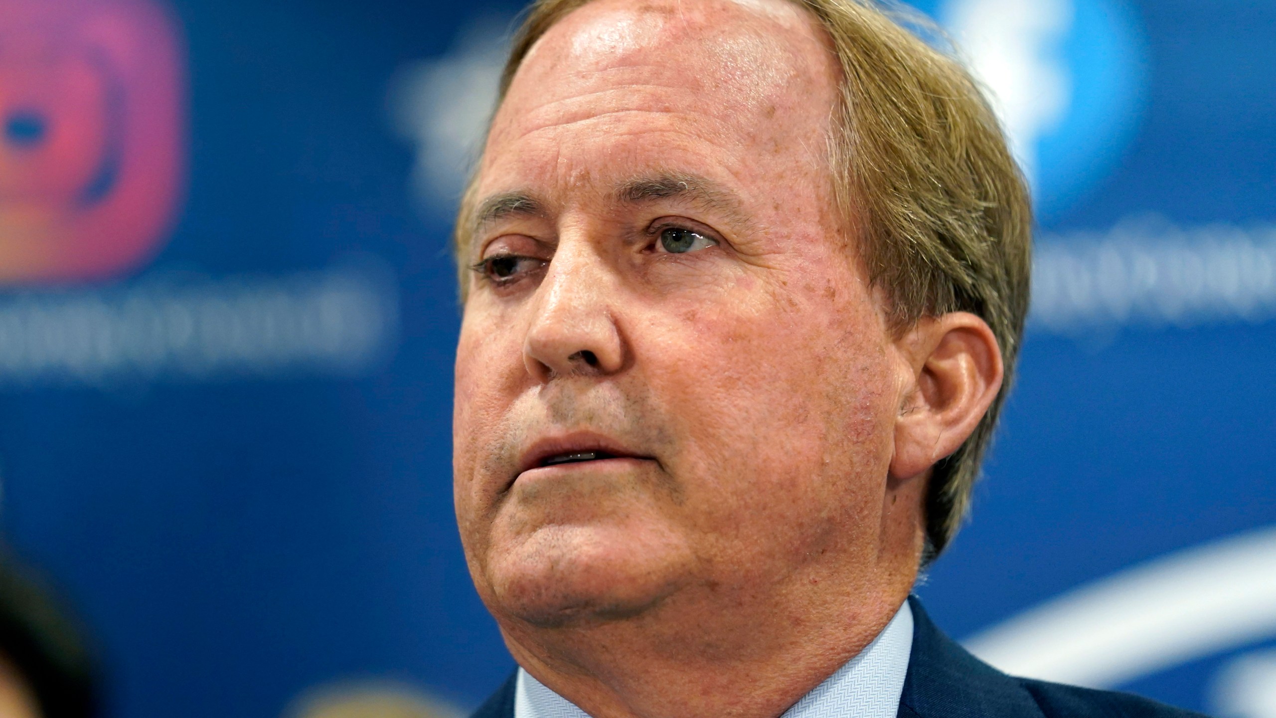 FILE - Texas Attorney General Ken Paxton makes a statement at his office, May 26, 2023, in Austin, Texas. (AP Photo/Eric Gay, File)