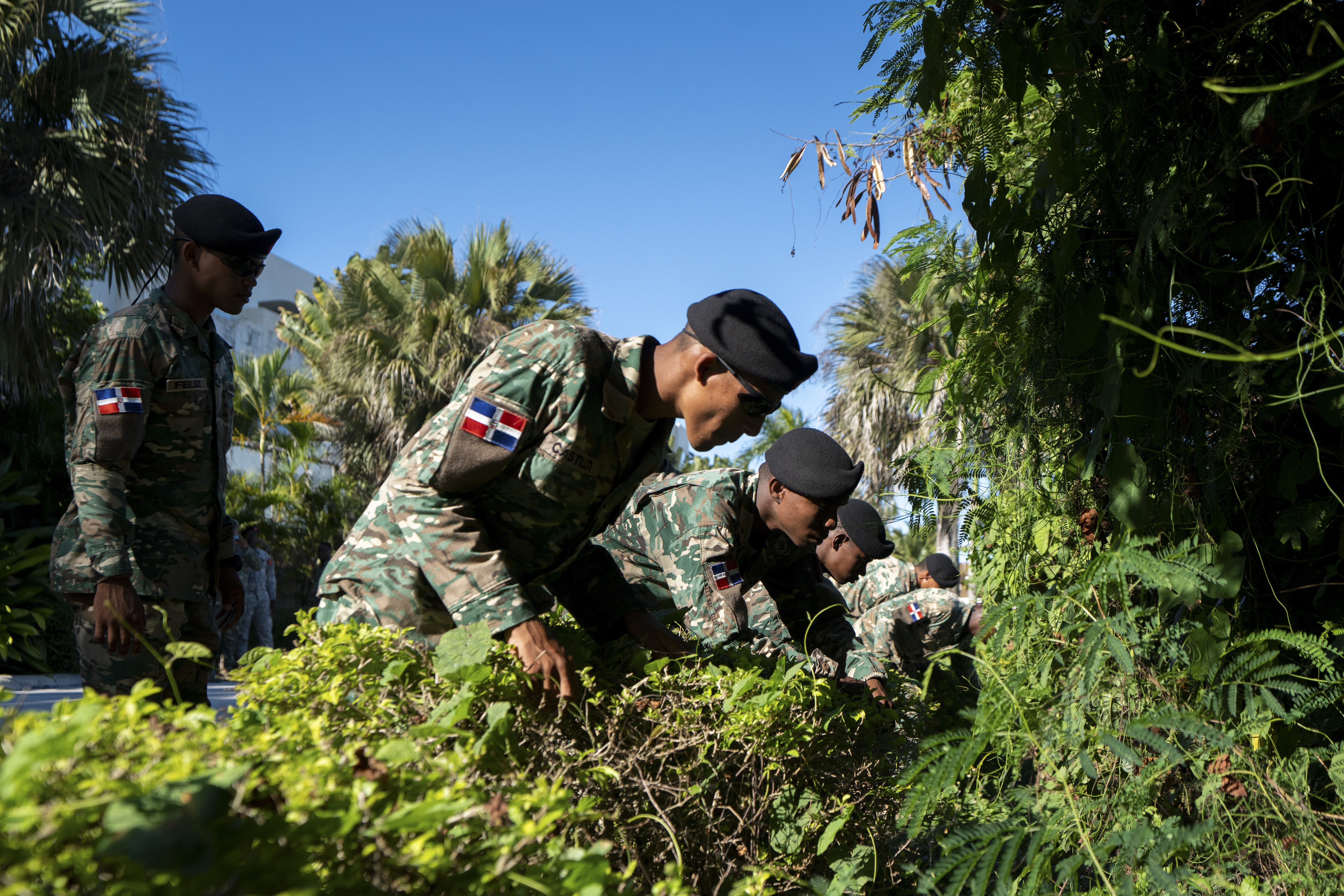 FILE - Military personnel search for Sudiksha Konanki, a university student from the U.S. who disappeared on a beach in Punta Cana, Dominican Republic, Monday, March. 10, 2025. (AP Photo/Francesco Spotorno, File)